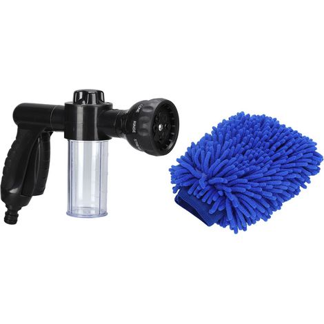 Pistolet d'arrosage en mousse 8 jets réglables, buse multifonction pour plantes, nettoyage et jardinage (1/5)