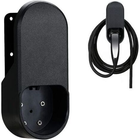 Câble Chargeur EV Connecteur Mural, EV Support Cable Voiture Electrique Organiseur, Support Mural de Chargeur pour Câble de Chargement Mural, Dapté À La Plupart des EV Standard Européens (1/4)