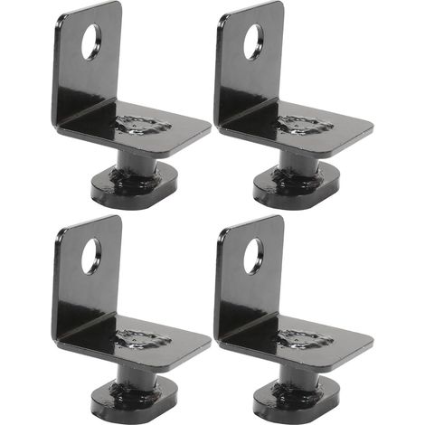Lot de 4 ancrages de conteneur en acier carbone de qualité supérieure et serrures latérales pour un assemblage facile et sécurisé