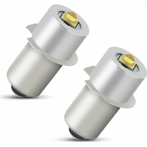 Ampoule LED pour lampe de poche 5W 6-24V culot P13.5S, kit de conversion de remplacement haute puissance, lot de 2 (1/4)