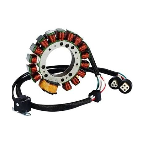 [Compatible with Yamaha] Magneto-stator coil suitable for YAMAHA YFM600 Grizzly 1998 Generator OE4WV-85510, Ignition coil for Quad/SSV--DTEKGAZ