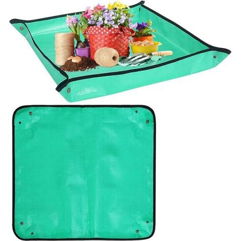 LANMOK 2 pièces Tapis de Plantation de Jardinage Tapis de Transplantation imperméable Grand pour la d'intérieur Plantation rempotage (1/4)