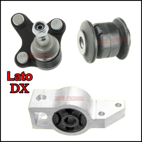 Kit 3 silent-block lato dx vw jetta iii artAp-421