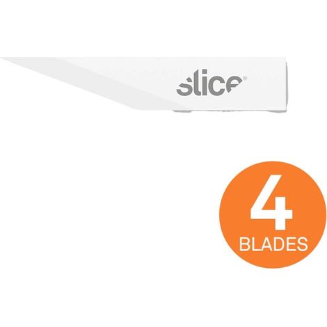 Slice 10519 Lame di ricambio in ceramica, tagliente dritto, appuntite 4 pz. (1/2)