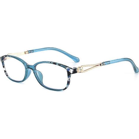 Lunettes de lecture anti-lumière bleue, verres optiques, correction de +100 à +400 degrés, pour hommes et femmes (unisexe), correction de la lumière bleue à 100 degrés.