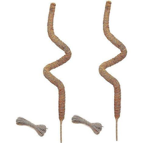 pair Lot de 2 poteaux en mousse de 48 pouces, poteaux en mousse pliables pour plantes grimpantes Monstera d'intérieur, treillis de jardin (1/3)