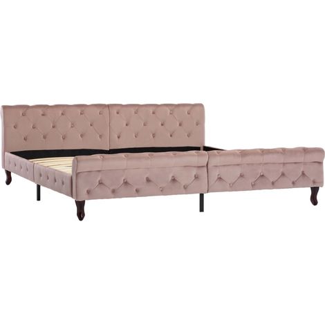 Maison Exclusive - Giroletto Rosa in Velluto 200x200 cm