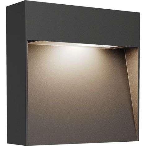 [GEBRAUCHT] B-Ware Lucande Außenwandlampe Noreia 13 Cm Anthrazit Ip65 G9 Wandlampe Outdoor Lampe