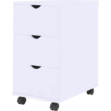 vidaXL Cassettiera 33x45x60 cm Bianca (1/5)