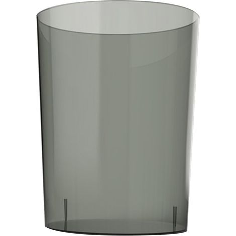 Poubelle transparente PET design élégant grande capacité 25cm pour cuisine bureau salle de bain maison moderne durable (1/5)