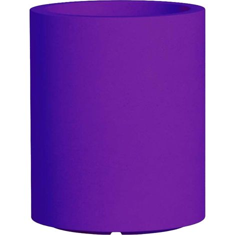Zylindrische Vase Cromia Venusio mit Dekoration, aus Harz 'Made in Italy' Ø 40 x H 50 cm -Violett (1/5)