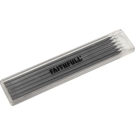 Faithfull FAICPLRRFILB Black Pencil Marking Refill Pack for FAICPLR 6 Piece (1/2)