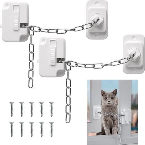 verrous de fenêtre, verrous de sécurité avec vis, verrous de fenêtre pour la sécurité et de compagnie, verrou de fenêtre réglable pour porte, fenêtre coulissante (1/5)