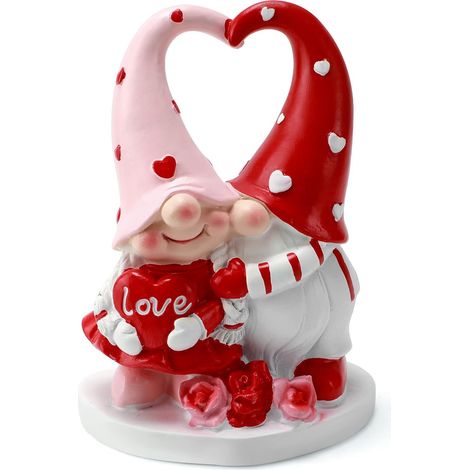 Valentinstag-Gnomfiguren – Tischdekoration für Zuhause, romantisches Geschenk für Paare