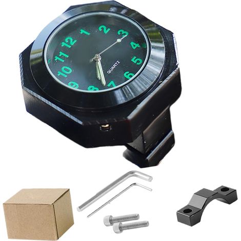 Horloge octogonale en métal pour tableau de bord de moto, mouvement précis pour une installation facile (1/5)