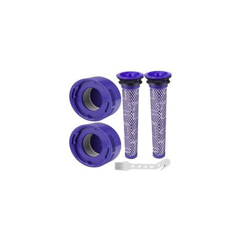 Filtres de rechange lavables pour aspirateur Dyson V7/V8 2 pré-filtres HEPA et 2 post-filtres Kit de nettoyage inclus (1/5)