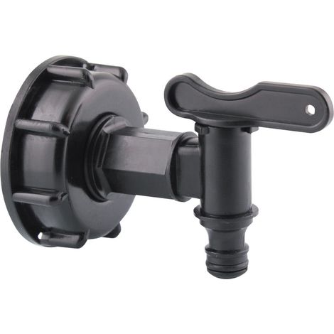 Robinet pour cuve IBC avec sortie pour raccord rapide - Fitt