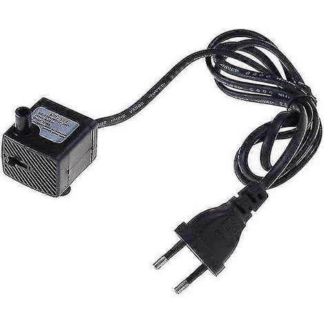 Pompe à eau submersible avec prise européenne pour aquarium, fontaine, bassin à poissons, réservoir AC Hfmqv (1/5)