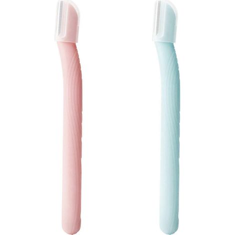 Lot de 4 rasoirs à sourcils pour femmes, outil de dermaplaning, cadeau idéal pour vos amies, votre famille et vos voisines. (1/5)