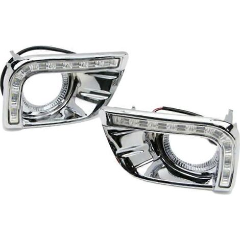 Set mit 2 verchromten LED-Tagfahrlichtern für Prado J150 2010–2013 (1/5)