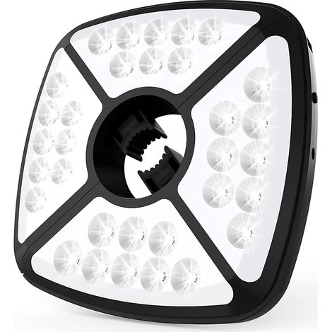 Lampe pour Parasol Rechargeable, 32 LED Lumière de Parasol avec 2 Modes de Luminosité, Pince élastique Réglable Pour Parasol de Jardin,Tente Camping,Patio Extérieure [Classe énergétique A+++] (1/5)