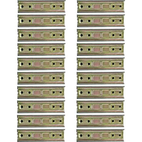 Lot de 20 clips fixation en fer pour canapé, connecteurs et attaches, (1/5)
