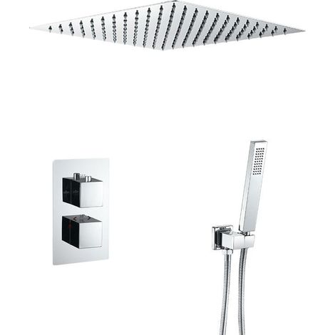 Unterputz-Thermostat-Regendusche TILSO chrom (1/5)