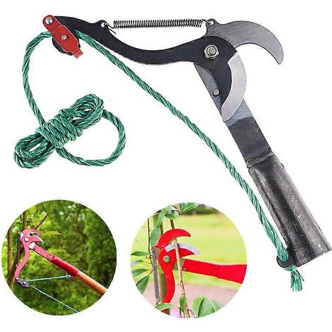 1 paire de ciseaux à branches rétractables pour arbres fruitiers, outil de taille de jardin avec corde (1/5)
