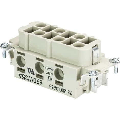 Wieland Electric 72.200.0653.0 Insert femelle Nombre total de pôles 6 10 pc(s)