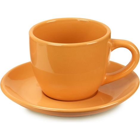 Fade Carioca arancione set 6 tazze caffè porcellana qualità extra