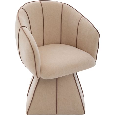Fauteuil pivotant en chenille camel avec dossier haut ergonomique, 56x54x74,5 cm, charge jusqu'à 150 kg (1/5)