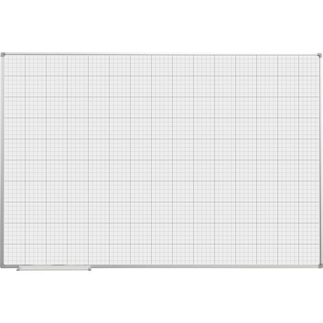 eurokraft basic, Tableau quadrillé, laqué blanc, l x h 1500 x
