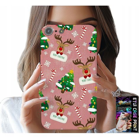 Hülle für iPhone 5 / 5S / 5C – Weihnachtsmotiv mit Rentier- und Tannenbaum-Motiven (1/5)