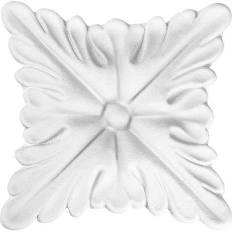 Dekorelement Stuck Ornament PU stoßfest Hexim 100x100 mm FR5335 (1/2)