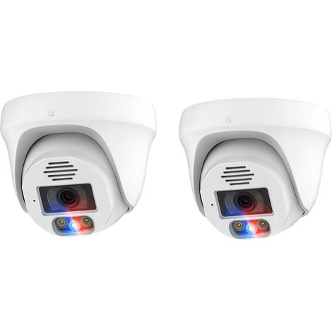 Caméra IP, Résolution 8MP, Détection Humaine par IA, 2pcs 8MP, 3.6mm (1/2)