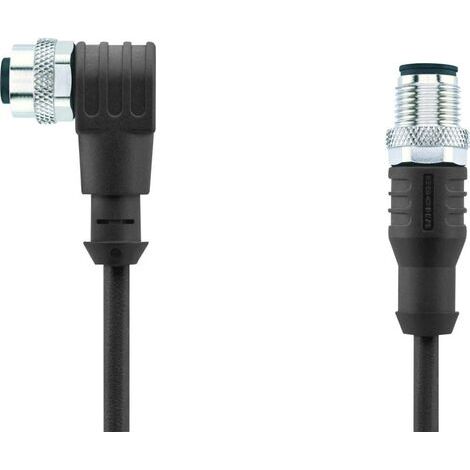 Câble de connexion M12 pour capteurs/actionneurs Automation Line Escha AL-WWAK4-2-AL-WAS4/S370 8044050 Pôle: 4 Conten (1/3)