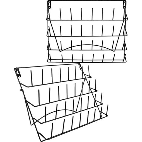 2 pièces Support Rangement Mural Étagère Murale Multifonctionnelle pour Organiser et Exposer Bouteilles et Objets Décoratifs Gain de Place et Design Moderne (1/5)