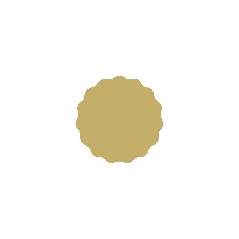 Etichette per barattoli 5,5 cm, adesivi per conserve, 48 pezzi, oro opaco (1/2)
