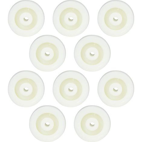 10-teiliges Nylon-Radset, 2-Zoll-Unidirektional-Polypropylen-Lenkrolle, maximale Traglast 20 kg (1/4)