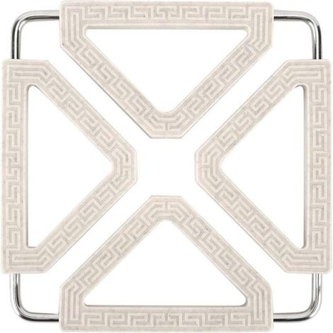 Dessous de Plat en Silicone, Extensible Résistant à La Chaleur Accessoires de Cuisine Set de Table Silicone pour Comptoir de Cuisine pour Pot, Bol, Tasses et Assiette(Beige)