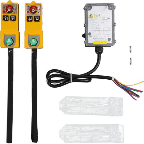 Ortviai Télécommande Industrielle Sans Fil Étanche IP68 pour Pont Roulant et Palans Électriques – Modèle YU-2S, 24 V (1/3)