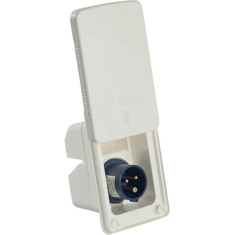 Whale Outdoor-Steckdose 230 V 16 A Typ CEE mit Easi-Slide-Abdeckung, Großraum-Wohnmobil, Campervan, Wohnwagen, Vanlife