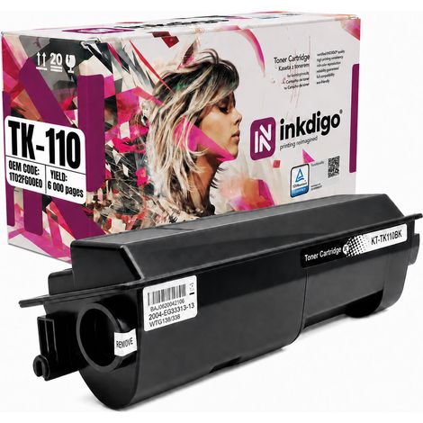 Inkdigo Toner TK110 kompatibel mit Kyocera FS-1016MFP FS-820 FS-920 FS-920N TÜV-zertifiziert (1/5)