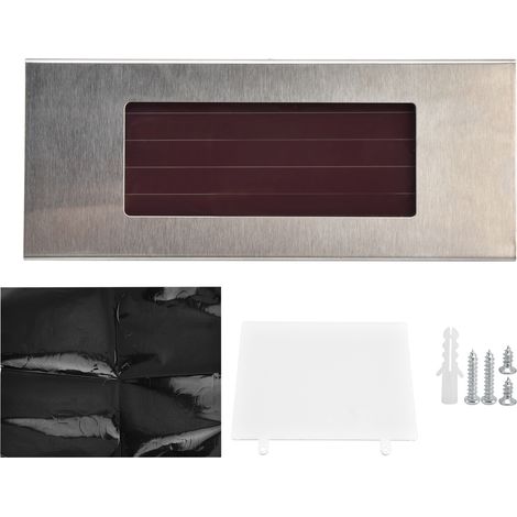 Plaque d'immatriculation solaire en acier inoxydable avec numéro d'adresse à LED pour les fermes de jardin à la maison.