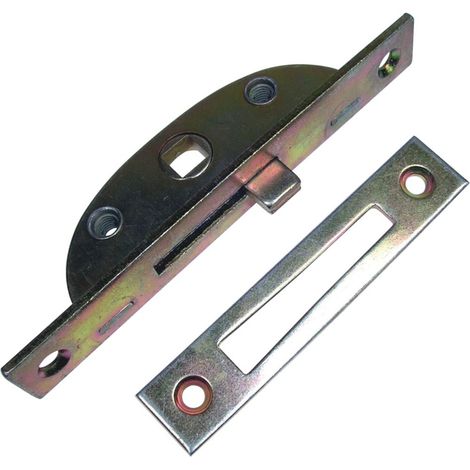 GSG Einreibeschloss mit Haken 717/3 käntig, 17 mm Dorn galvanisch verzinkt (1/2)
