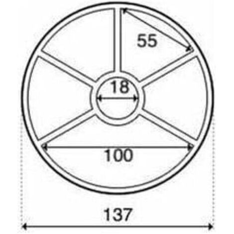Star-shaped sealing gasket for 6-way swimming pool valve