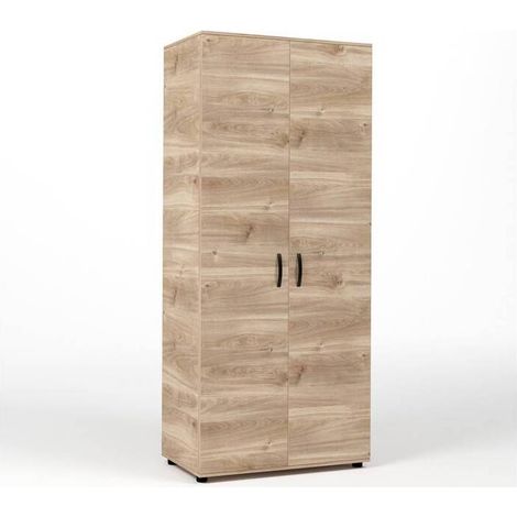 KIT ARMADIO 2 ANTE  80X52X205 CM ROVERE M. K358