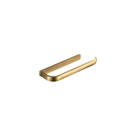 1 portasciugamani da bagno in ottone spazzolato color oro, antiruggine, da parete, accessori per il bagno, portasciugamani - Crezuo (1/4)