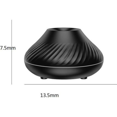 130ml Diffuseur Huiles Essentielles, Multi-couleur Lumière Effet Flamme, Humidificateur d'air pour Bureau, Chambre, Toilette (1/4)
