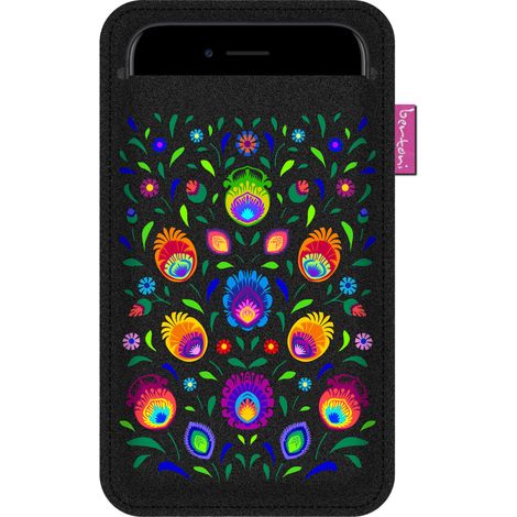 Funda XXL para smartphone, diseño Oberek - Antracita, fieltro ecológico, lavable a 40 °C - Protección para teléfono, iPhone 12 Pro Max, Samsung Galaxy S21 Ultra, Huawei Mate 40 Pro, Bertoni (1/5)